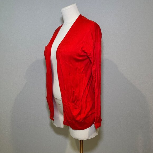 Halogen bright red cardigan, size small - Picture 2 of 7
